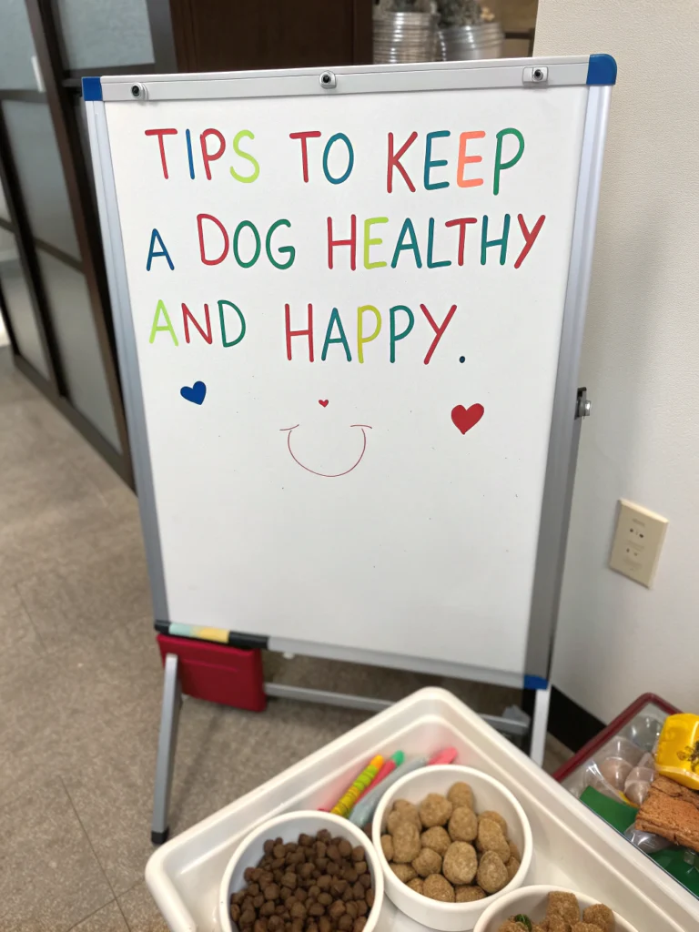 7 tips to keep your dog healthy and happyingredients
