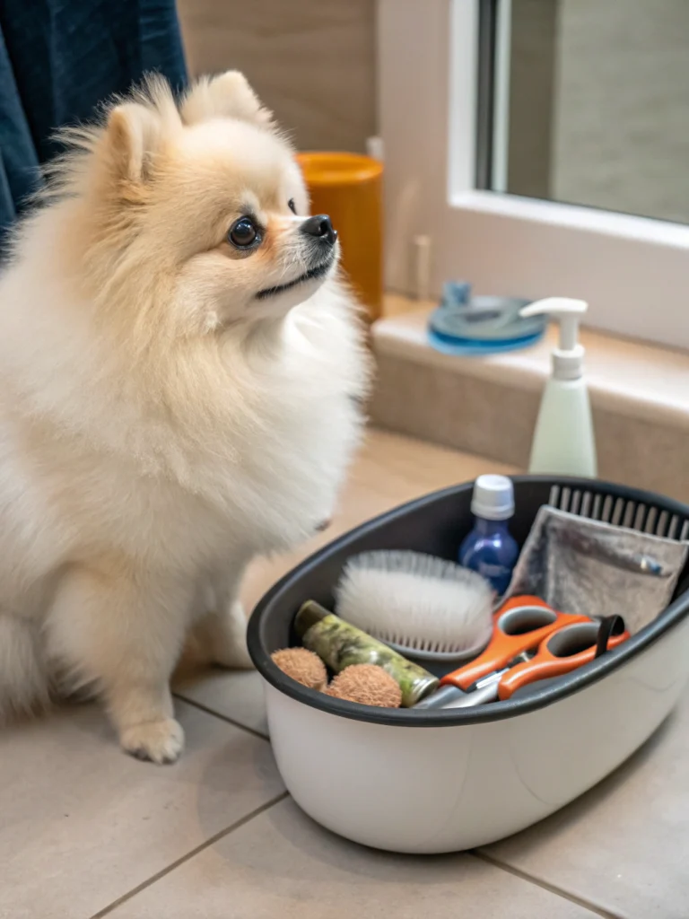 pomeranian dog grooming